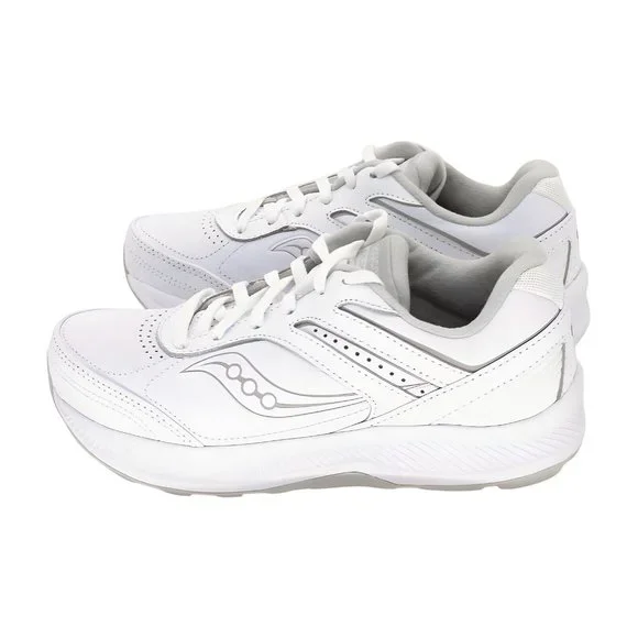 Saucony Womens Echelon Walker 3 Walking Shoes, White, Size 6 Wide - Picture 4 of 6